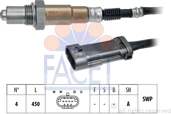 FACET 10.8281 - Лямбда-зонд, датчик кисню autozip.com.ua