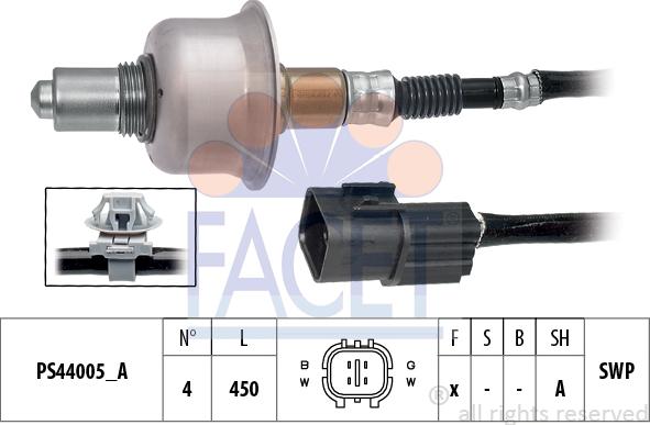 FACET 10.8279 - Лямбда-зонд, датчик кисню autozip.com.ua