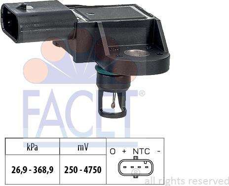 FACET 10.3413 - Датчик тиску повітря, висотний коректор autozip.com.ua