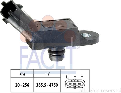 FACET 10.3055 - Датчик тиску повітря, висотний коректор autozip.com.ua