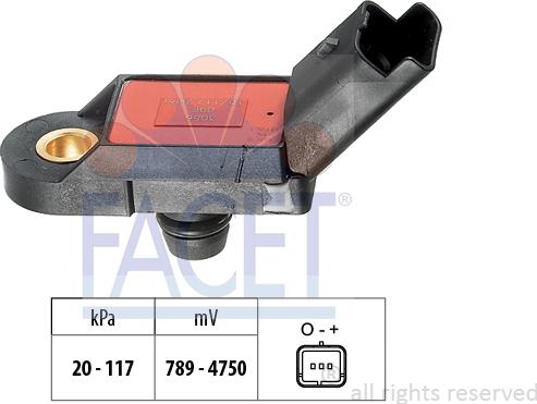 FACET 10.3056 - Датчик тиску повітря, висотний коректор autozip.com.ua