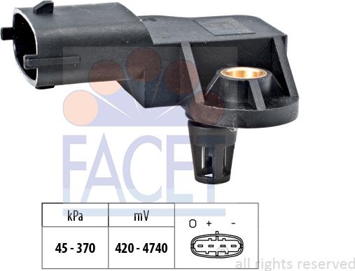 FACET 10.3167 - Датчик тиску повітря, висотний коректор autozip.com.ua