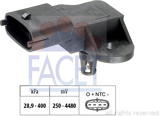 FACET 10.3357 - Датчик тиску повітря, висотний коректор autozip.com.ua