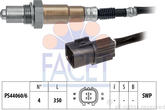 FACET 10.7656 - Лямбда-зонд, датчик кисню autozip.com.ua
