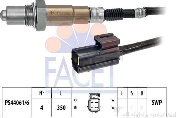 FACET 10.7196 - Лямбда-зонд, датчик кисню autozip.com.ua