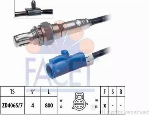 FACET 10.7326 - Лямбда-зонд, датчик кисню autozip.com.ua