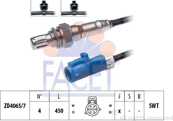 FACET 10.7321 - Лямбда-зонд, датчик кисню autozip.com.ua