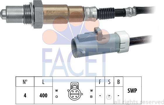 FACET 10.8219 - Лямбда-зонд, датчик кисню autozip.com.ua