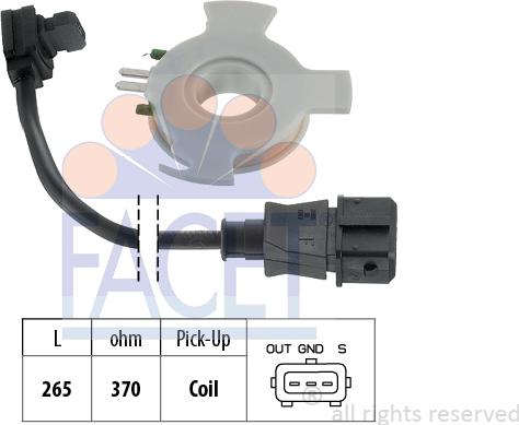 FACET 8.3617 - Датчик, імпульс запалювання autozip.com.ua