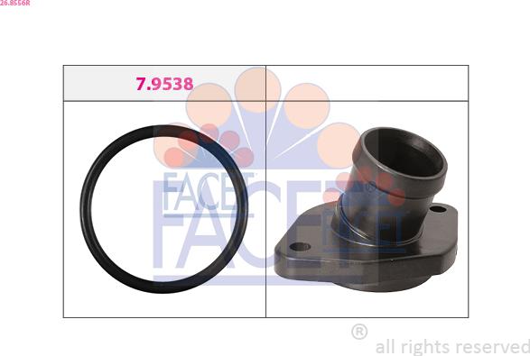 FACET 26.8556R - Фланець охолоджуючої рідини autozip.com.ua