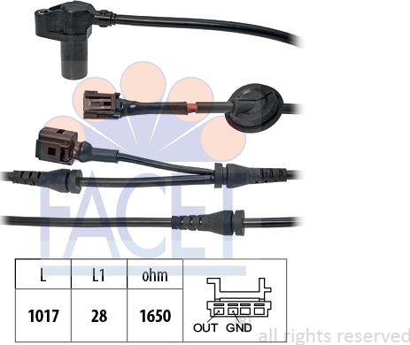 FACET 21.2047 - Датчик ABS, частота обертання колеса autozip.com.ua