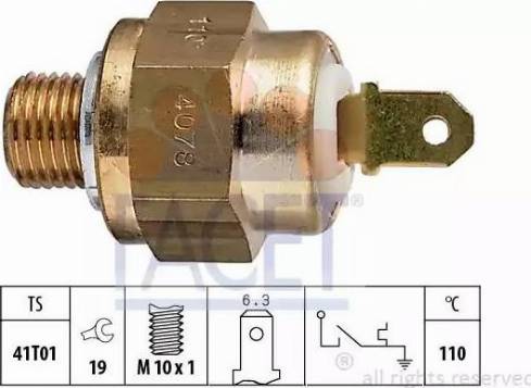 FACET 7.4078 - Датчик, температура охолоджуючої рідини autozip.com.ua