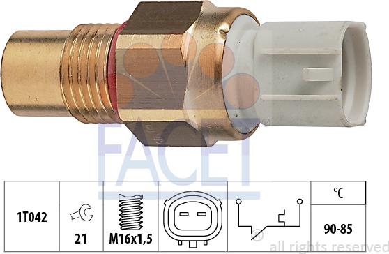 FACET 7.5289 - Термовимикач, вентилятор радіатора / кондиціонера autozip.com.ua