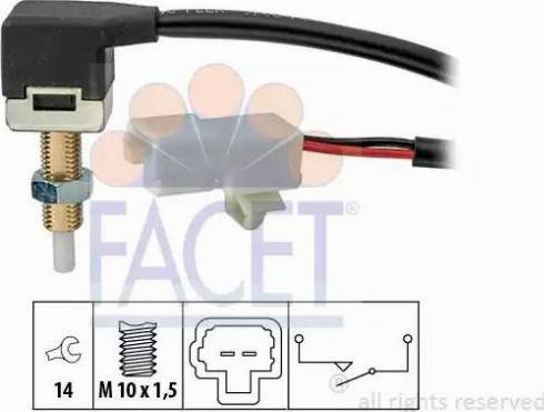 FACET 7.1296 - Вимикач, привід гальма (механізм газорозподілу) autozip.com.ua