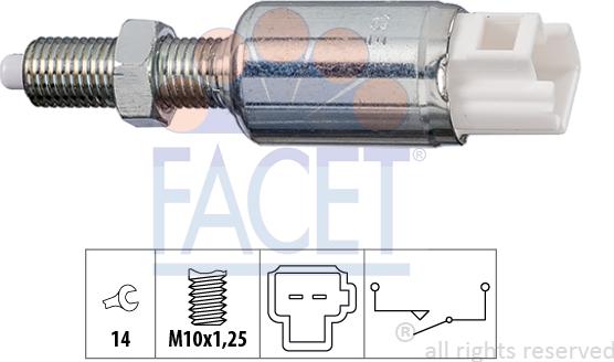 FACET 7.1259 - Вимикач, привід зчеплення (Tempomat) autozip.com.ua