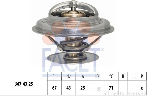 FACET 7.8979S - Термостат, охолоджуюча рідина autozip.com.ua