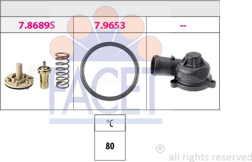 FACET 7.8689K - Термостат, охолоджуюча рідина autozip.com.ua