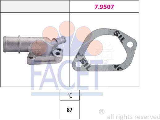 FACET 7.8159 - Термостат, охолоджуюча рідина autozip.com.ua