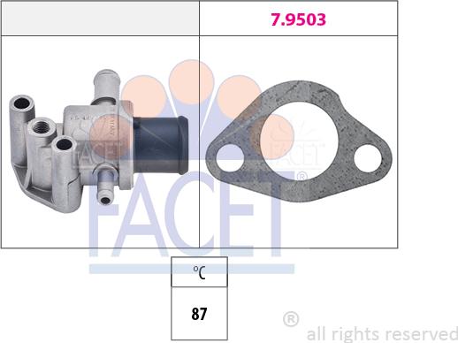 FACET 7.8105 - Термостат, охолоджуюча рідина autozip.com.ua