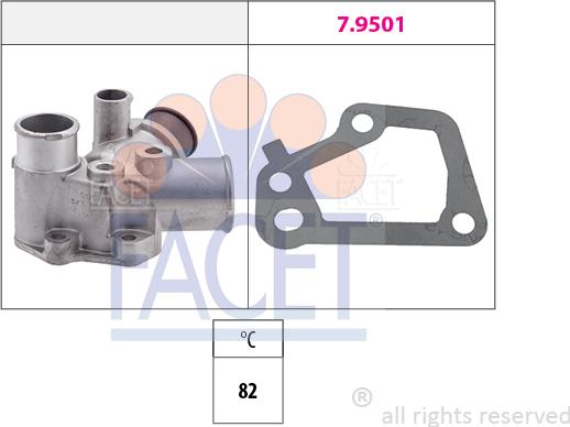 FACET 7.8128 - Термостат, охолоджуюча рідина autozip.com.ua