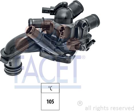 FACET 78868 - Термостат, охолоджуюча рідина autozip.com.ua
