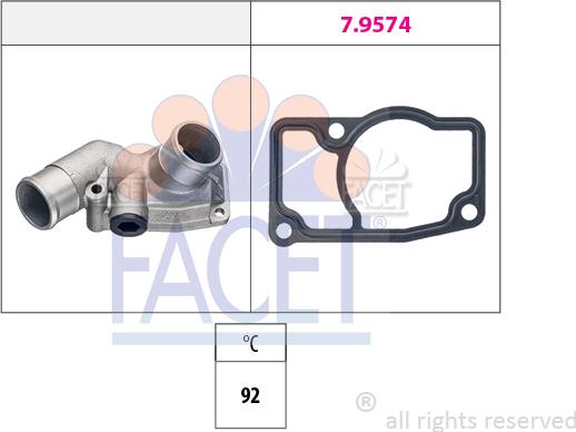 FACET 7.8832 - Термостат, охолоджуюча рідина autozip.com.ua