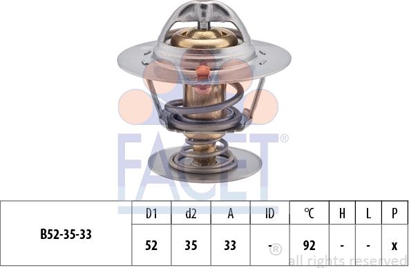 FACET 7.8396S - Термостат, охолоджуюча рідина autozip.com.ua