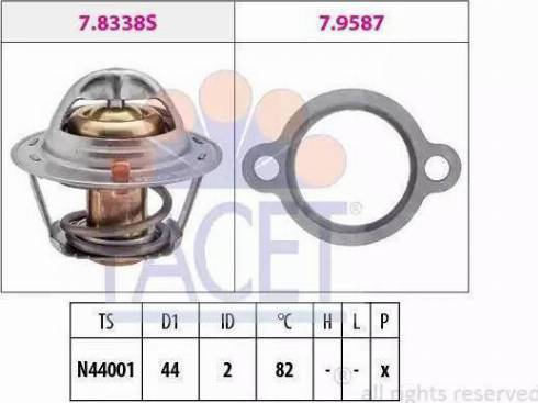 TAMA W44SB-82 - Термостат, охолоджуюча рідина autozip.com.ua