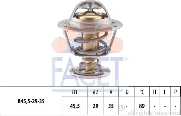 FACET 7.8389S - Термостат, охолоджуюча рідина autozip.com.ua