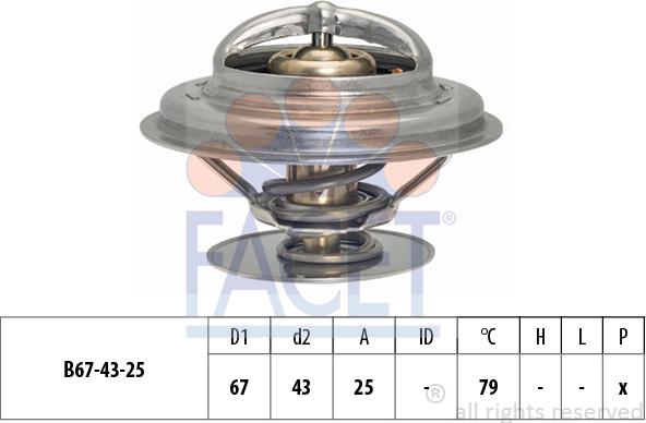 FACET 7.8333S - Термостат, охолоджуюча рідина autozip.com.ua