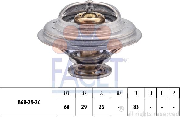 FACET 7.8377S - Термостат, охолоджуюча рідина autozip.com.ua