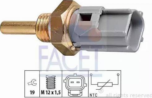 FACET 7.3327 - Датчик, температура охолоджуючої рідини autozip.com.ua