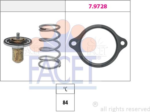 FACET 7.7970 - Термостат, охолоджуюча рідина autozip.com.ua