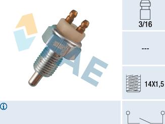 FAE 40290 - Датчик, контактний перемикач, фара заднього ходу autozip.com.ua
