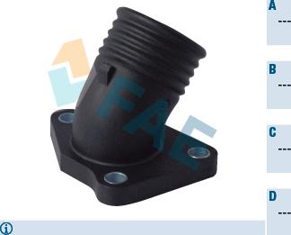 FAE 54343 - Фланець охолоджуючої рідини autozip.com.ua