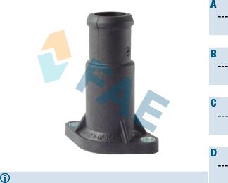 FAE 54353 - Фланець охолоджуючої рідини autozip.com.ua
