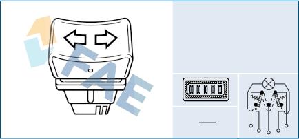 FAE 61240 - Вимикач, стеклолод'емнік autozip.com.ua