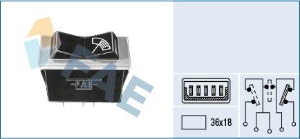 FAE 62500 - Перемикач склоочисника autozip.com.ua