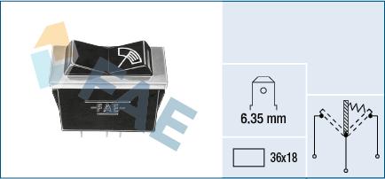 FAE 62120 - Вимикач, переривчасте вкл. autozip.com.ua