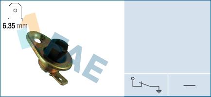 FAE 67020 - Вимикач, контакт двері autozip.com.ua
