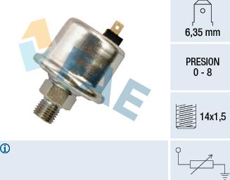 FAE 14530 - Датчик, тиск масла autozip.com.ua