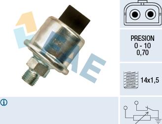 FAE 14050 - Датчик, тиск масла autozip.com.ua