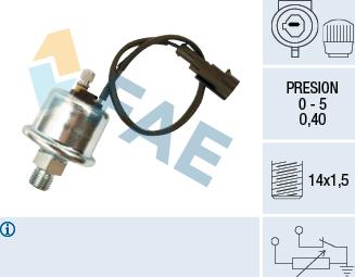 FAE 14010 - Датчик, тиск масла autozip.com.ua