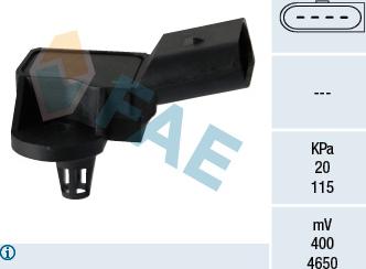 FAE 15090 - Датчик, тиск у впускний трубі autozip.com.ua