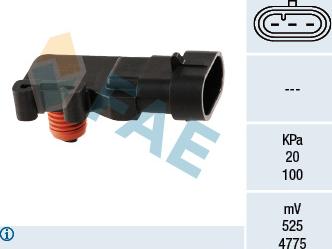 FAE 15013 - Датчик, тиск у впускний трубі autozip.com.ua