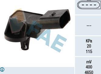 FAE 15033 - Датчик, тиск у впускний трубі autozip.com.ua