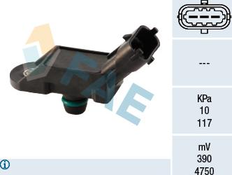 FAE 15021 - Датчик, тиск у впускний трубі autozip.com.ua