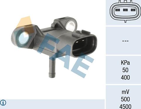 FAE 15156 - Датчик, тиск у впускний трубі autozip.com.ua