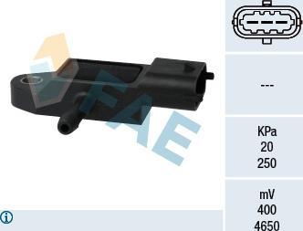 FAE 15106 - Датчик, тиск у впускний трубі autozip.com.ua