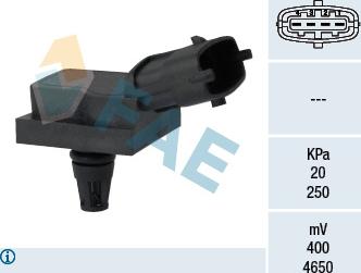 FAE 15111 - Датчик, тиск у впускний трубі autozip.com.ua